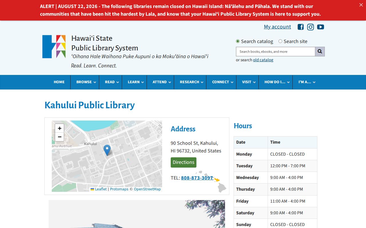 Kahului city directory research at Kahului Public Library